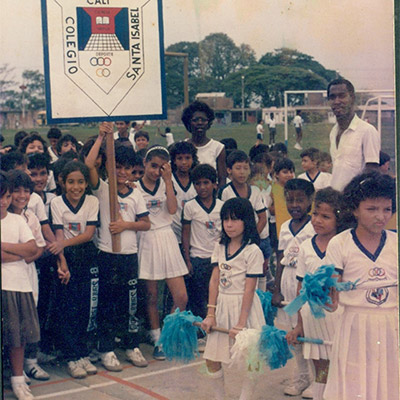 Niños del colegio Santa Isabel